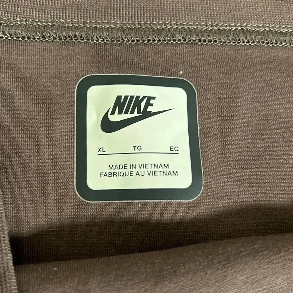 Nike Sportswear Tech Fleece High-Waisted Brown Mini Skirt